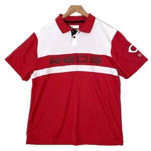 Cincinnati Reds Mens Polo Shirt Size XL Short Sleeve True Fan Red